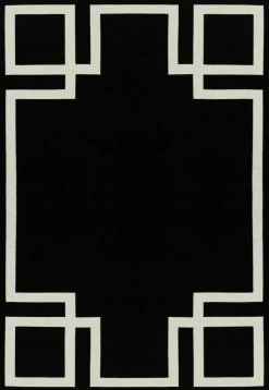 Dywan Hampton Black 200x300 Art deco