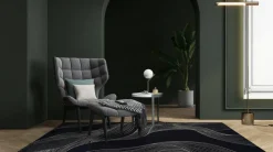 Dywan Neptun Blue 200x300 Carpet Decor Art Deco