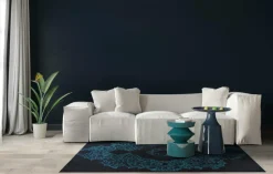 Dywan Ornament  Blue 200x300 Carpet Decor Magic Home Print