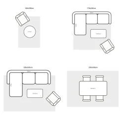 Dywan zewnętrzny Lace Golden Mustard 200x280cm