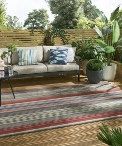 Dywan zewnętrzny Spectro Stripes Teal Sedonia Rust 160x230cm