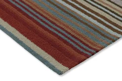 Dywan zewnętrzny Spectro Stripes Teal Sedonia Rust 160x230cm