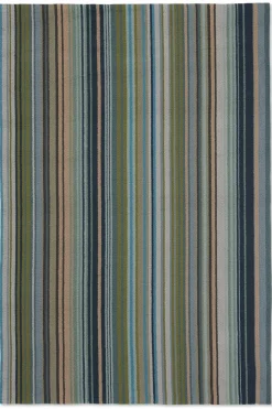 Dywan zewnętrzny Spectro Stripes Emerald Marine Rust 140x200cm