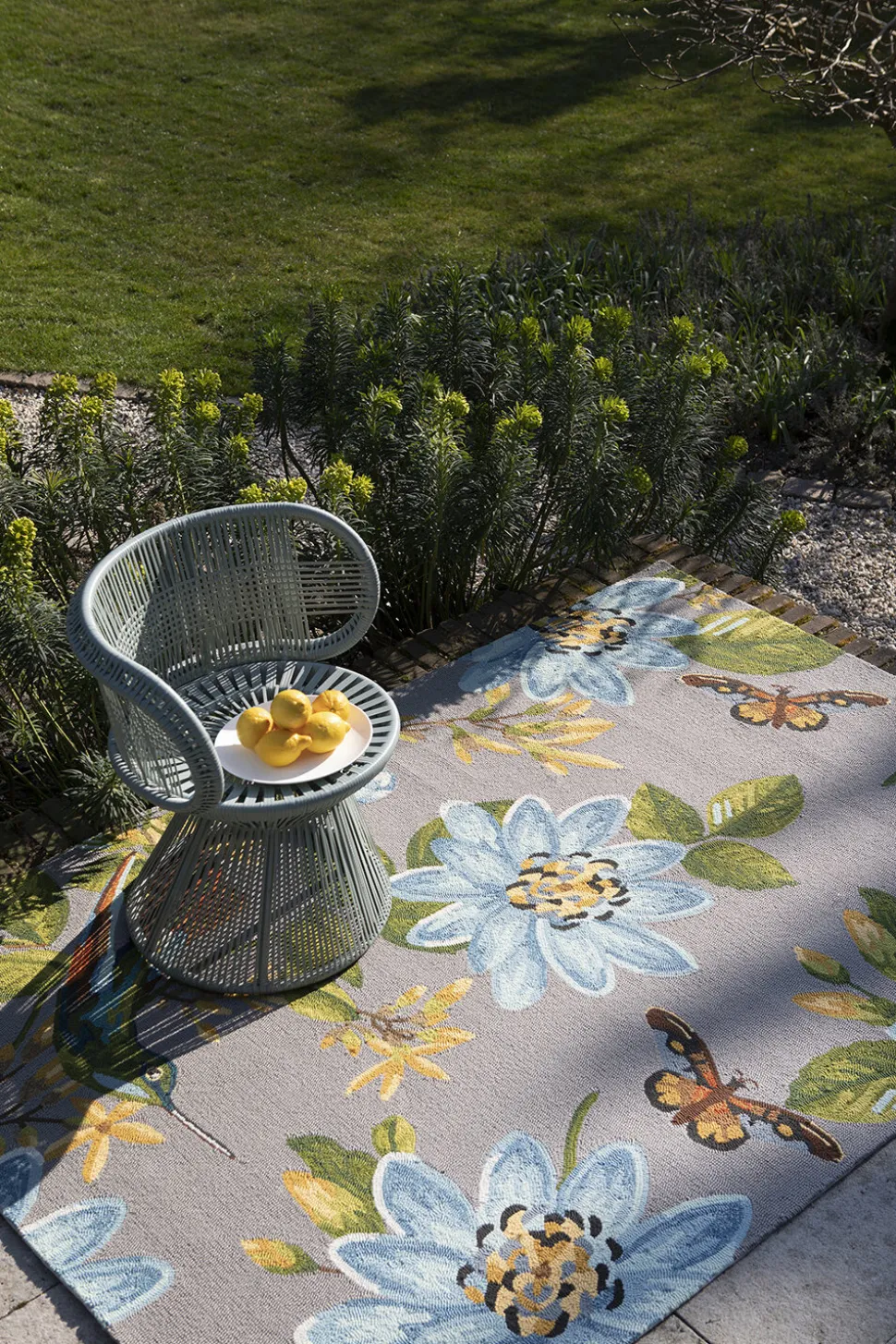 Dywan zewnętrzny Spring Lotus Grey 160x230cm