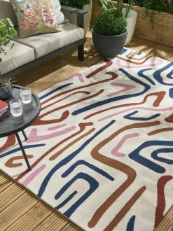 Dywan zewnętrzny Synchronic Orchid Brazilian Rosewood Origami 160x230cm