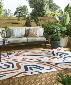 Dywan zewnętrzny Synchronic Orchid Brazilian Rosewood Origami 140x200cm