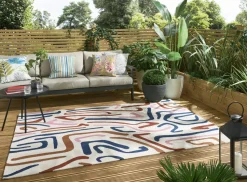 Dywan zewnętrzny Synchronic Orchid Brazilian Rosewood Origami 250x350cm