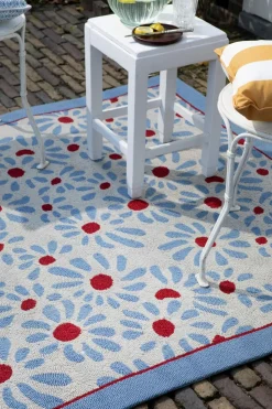 Dywan zewnętrzny Thorncliff Daisy sky blue 250x350cm