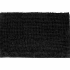 Dywanik łazienkowy Chenille 80x50cm  czarny