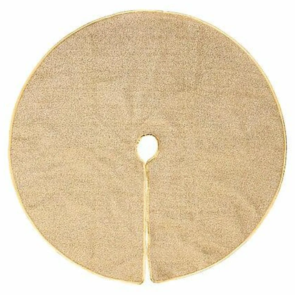 Dywanik pod choinkę 90 cm złoty