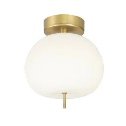 Ekskluzywna lampa LED sufitowa złoto biała APPLE CE