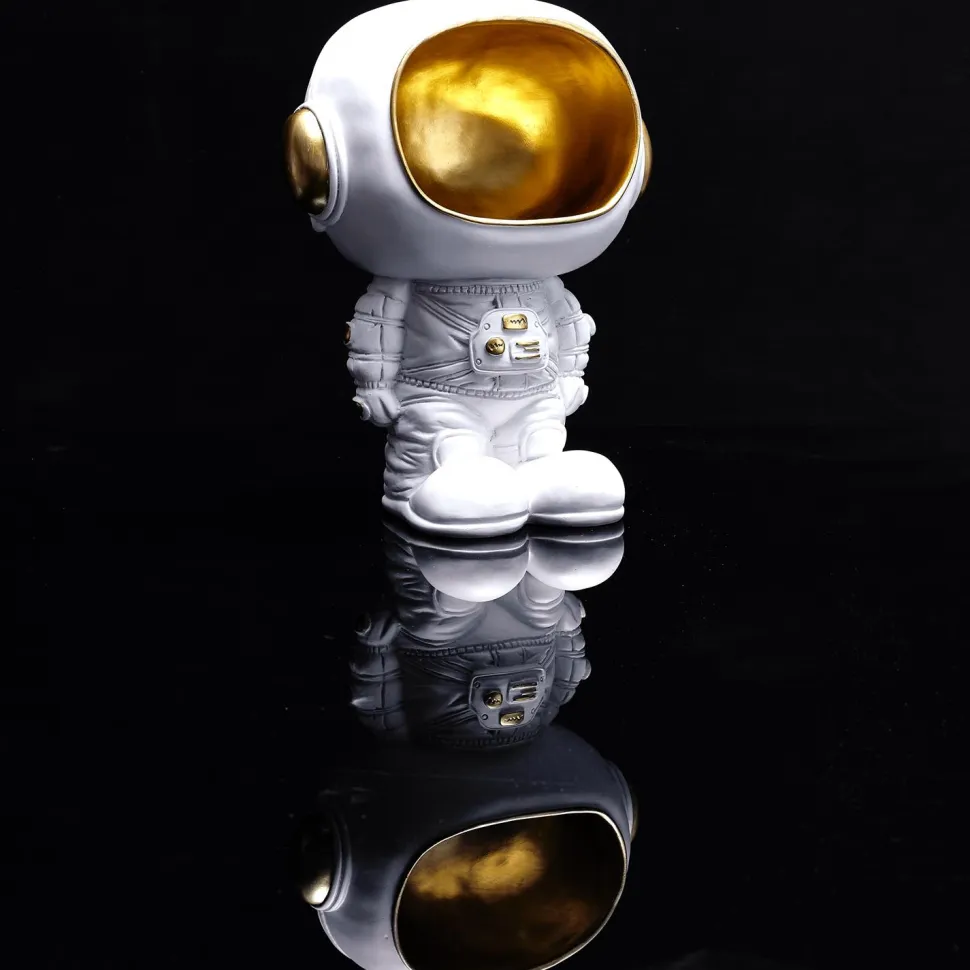Figurka Astronauta z funkcją przechowywania biała/złota