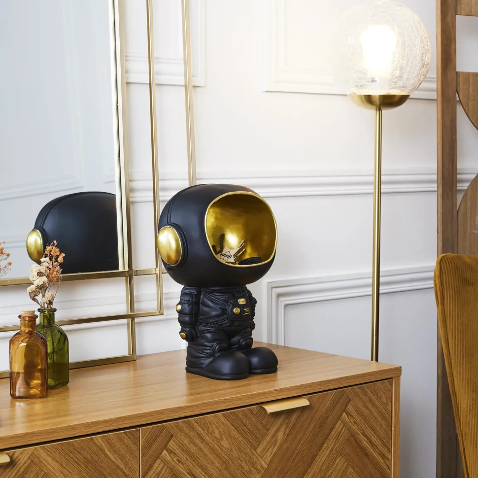 Figurka Astronauta z funkcją przechowywania czarna/złota