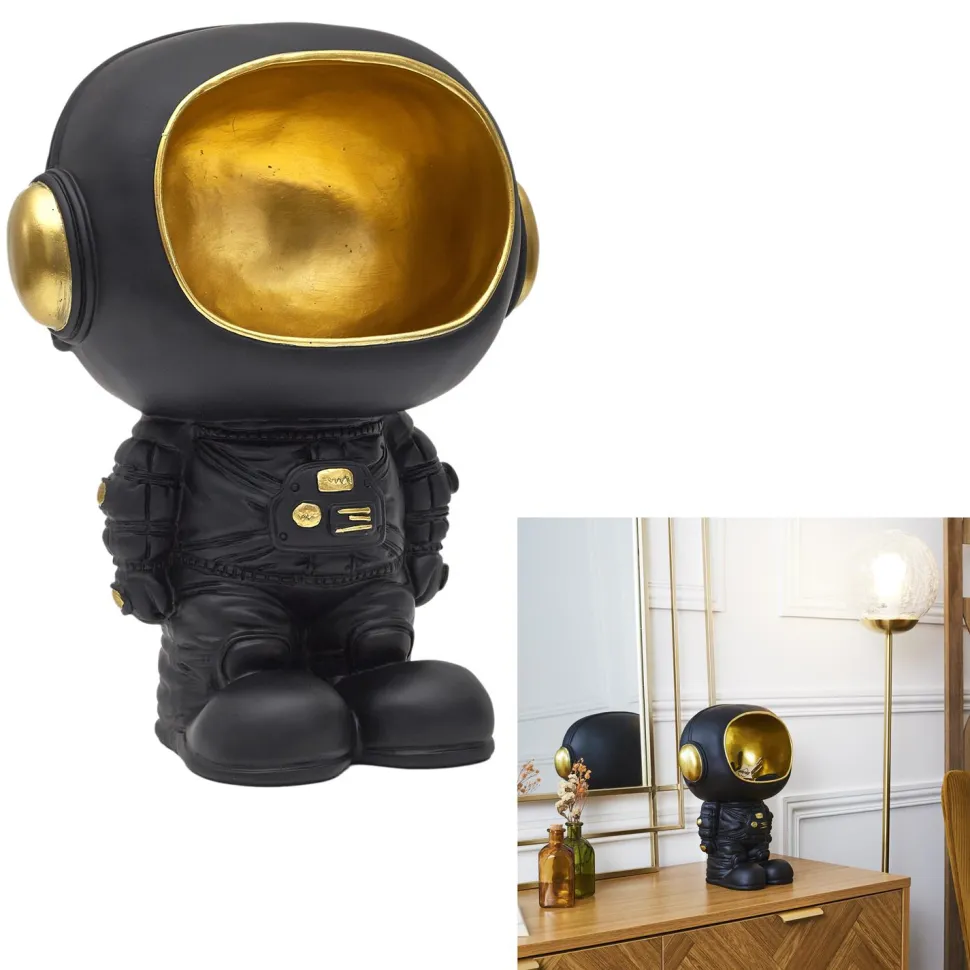 Figurka Astronauta z funkcją przechowywania czarna/złota