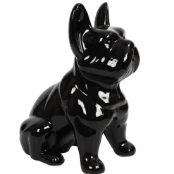 Figurka Buldoga francuskiego L czarna