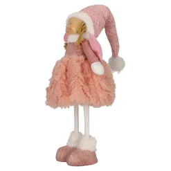Figurka dekoracyjna Aniołek 69cm LED różowy