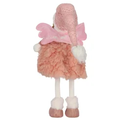 Figurka dekoracyjna Aniołek 69cm LED różowy