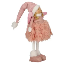 Figurka dekoracyjna Aniołek 69cm LED różowy