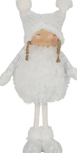 Figurka dekoracyjna Dziewczynka śnieżynka 42cm