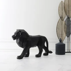 Figurka origami Lew czarna