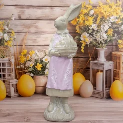 Figurka Pani Zając wysoka z koszem 80cm