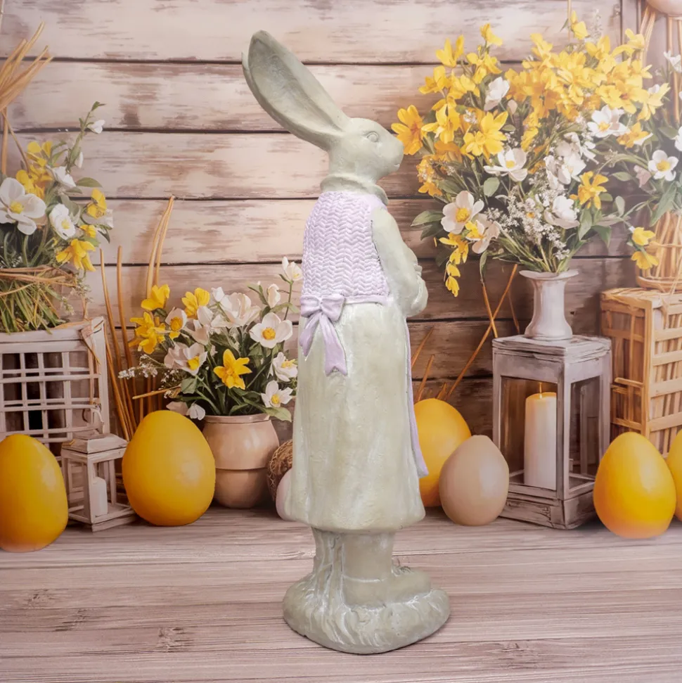 Figurka Pani Zając wysoka z koszem 80cm