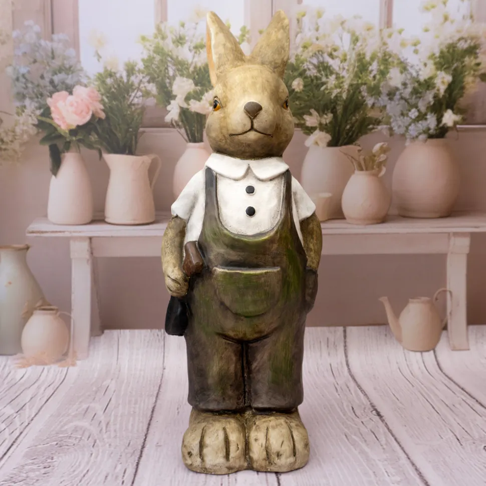 Figurka Zając w ogrodniczkach 56cm