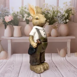 Figurka Zając w ogrodniczkach 56cm