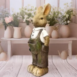 Figurka Zając w ogrodniczkach 56cm