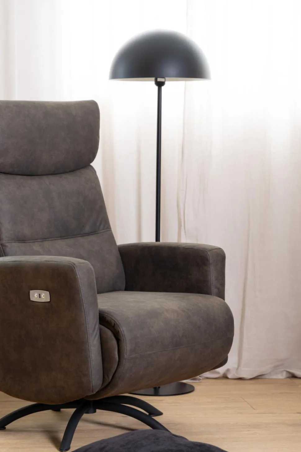 Fotel / recliner Kamares antracytowy