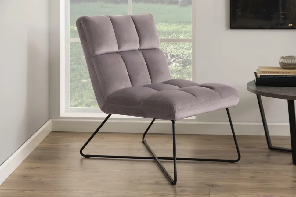 Fotel Alba VIC dark grey 28 pikowany