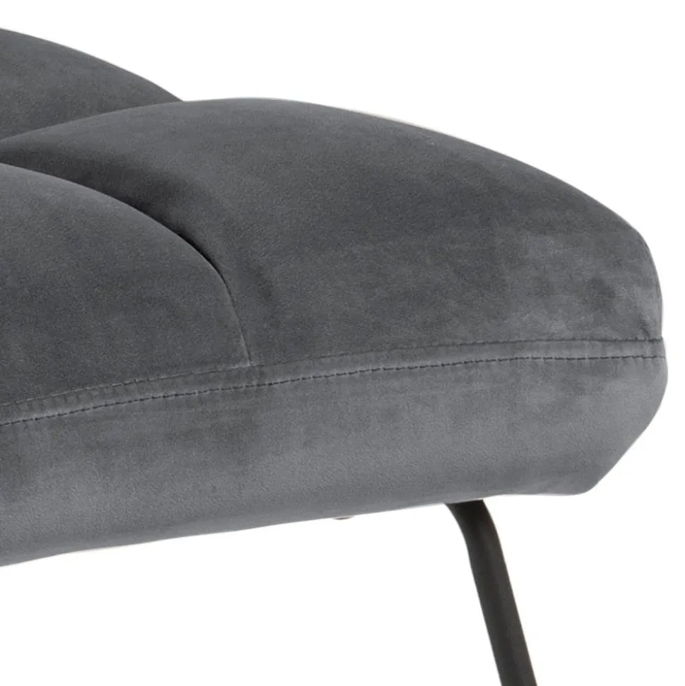 Fotel Alba VIC dark grey 28 pikowany