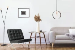 Fotel BA1 insp. Barcelona skóra naturalna czarna inspirowany Barcelona