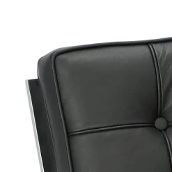 Fotel BA1 insp. Barcelona skóra naturalna czarna inspirowany Barcelona
