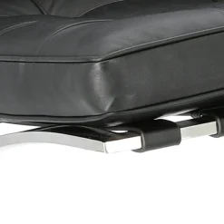 Fotel BA1 insp. Barcelona skóra naturalna czarna inspirowany Barcelona