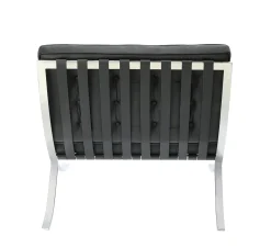 Fotel BA1 insp. Barcelona skóra naturalna czarna inspirowany Barcelona