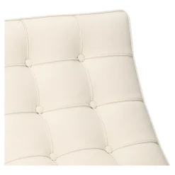 Fotel BA1 skóra naturalna biała inspirowany Barcelona