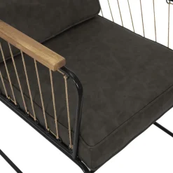 Fotel Benson brązowy