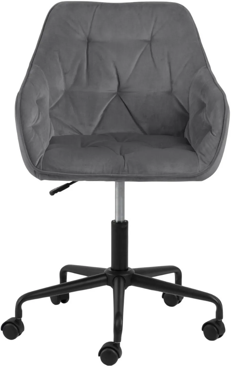 Fotel biurowy Brooke VIC szary jasny welwetowy