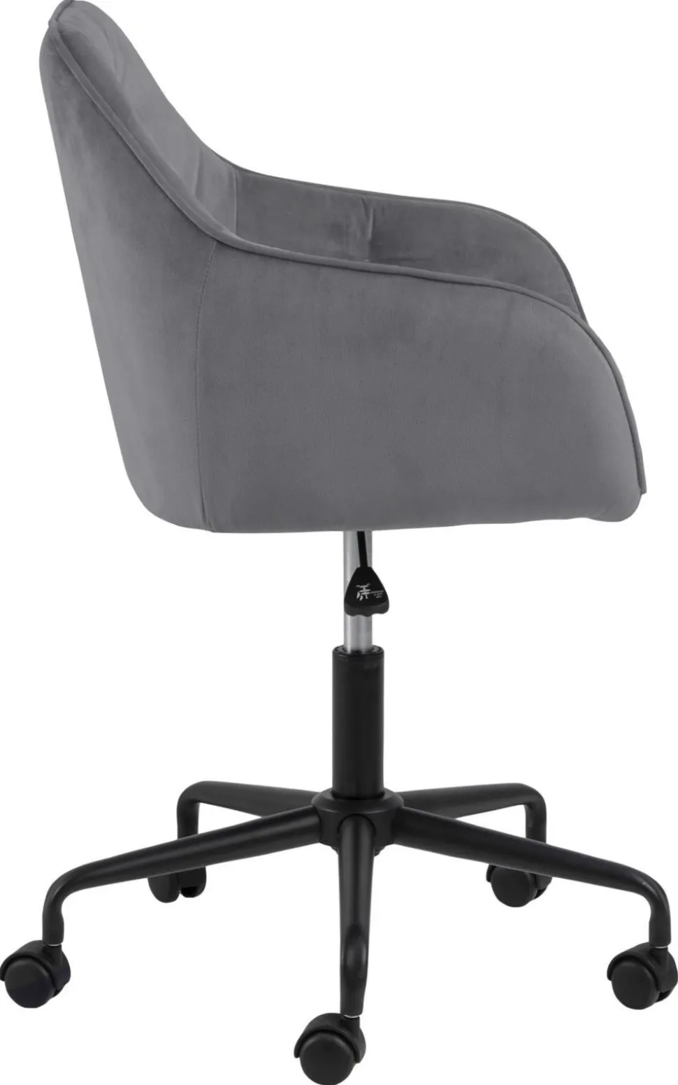 Fotel biurowy Brooke VIC szary jasny welwetowy