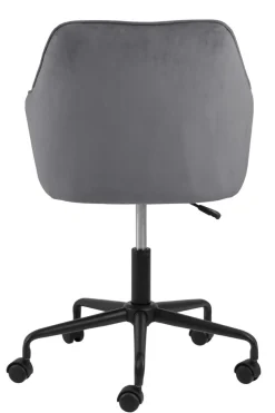 Fotel biurowy Brooke VIC szary jasny welwetowy
