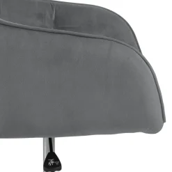 Fotel biurowy Brooke VIC szary jasny welwetowy