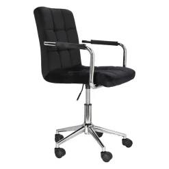 Fotel biurowy Cosmo Arm czarny velvet