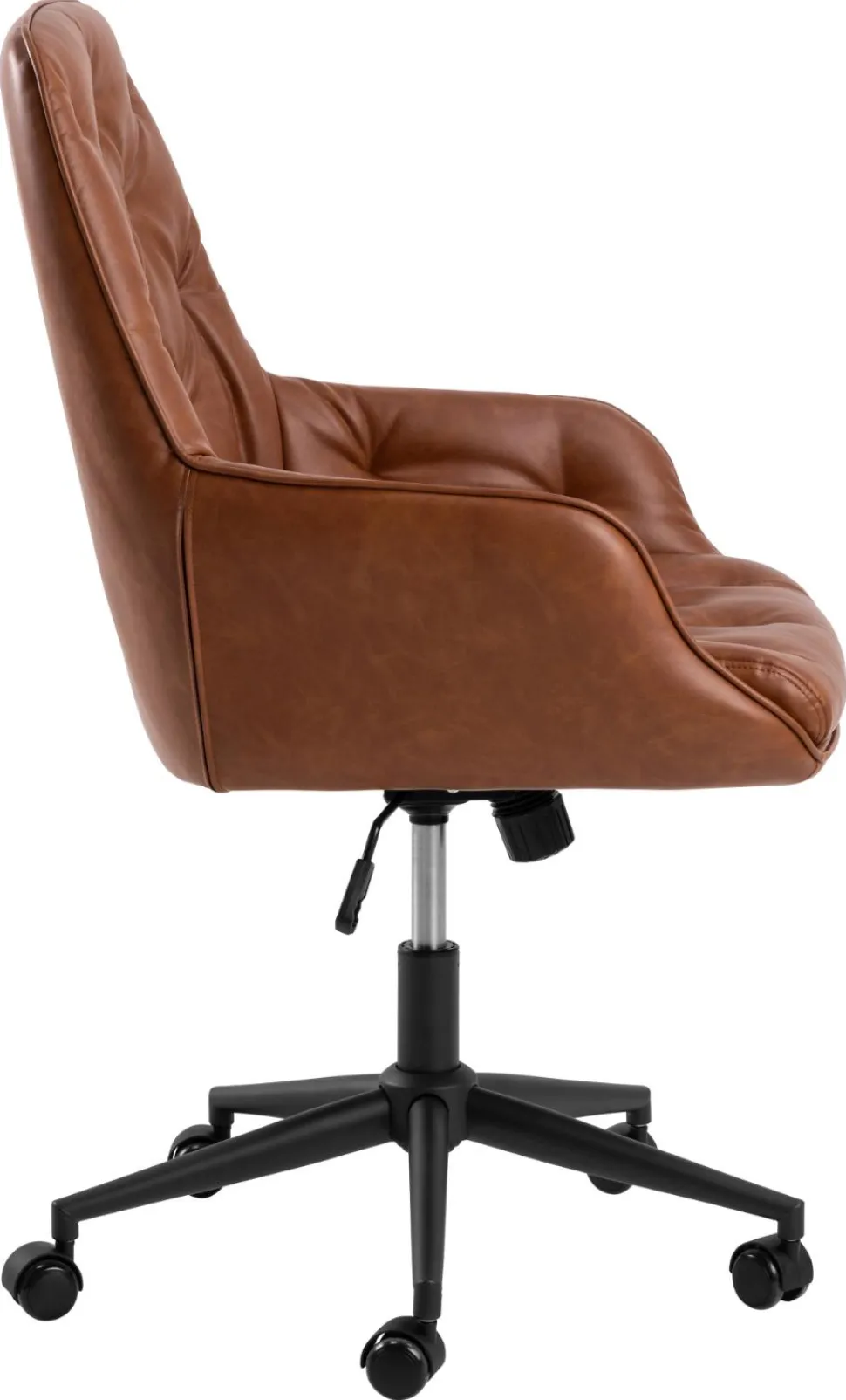 Fotel biurowy Erik brązowy PU