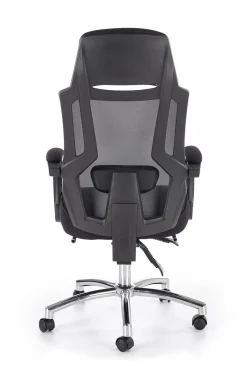Fotel biurowy Mande z podnóżkiem czarny