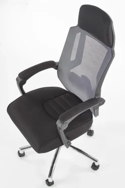 Fotel biurowy Mande z podnóżkiem czarny