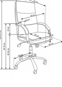 Fotel biurowy Nastey czarny