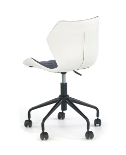 Fotel biurowy Quiz Black szary/biały