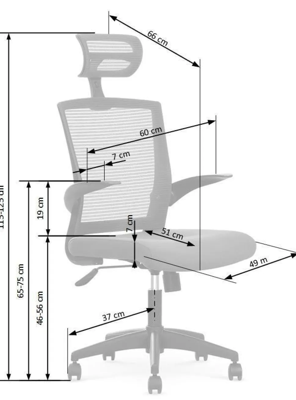 Fotel biurowy Ravel czarny/szary