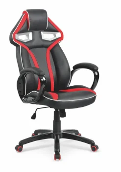 Fotel biurowy Reilik czarny/czerwony